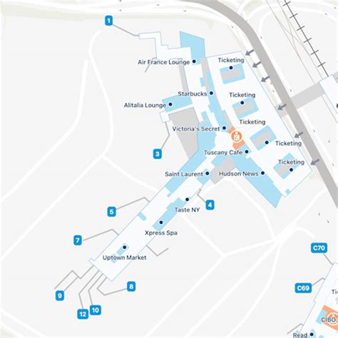 New York Kennedy Airport Map | JFK Terminal Guide