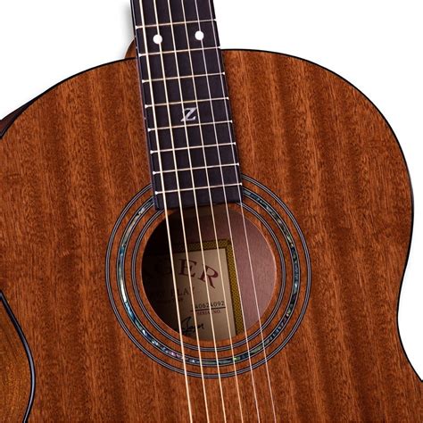 Buy Zager 38 inch Parlor Size Acoustic Guitar - African Mahogany Finish ...