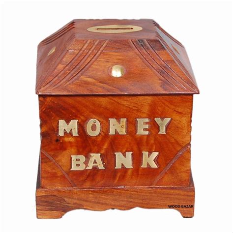 Buy Mariyam Handicrafts Handmade Wooden Money Bank,Money Box,Piggy Bank ...