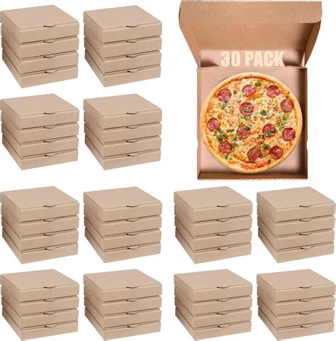 Amazon.com: 50 Pcs Mini Pizza Box Valentine Square Cardboard Mini Pizza ...