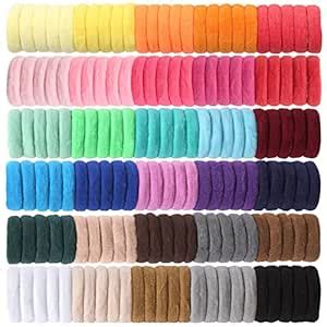 Isbasa 300pcs Baby Hair Ties - Elastic Hair Bands Ponytail Holder for ...