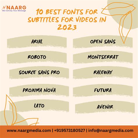 10 best fonts for subtitles for videos in 2024