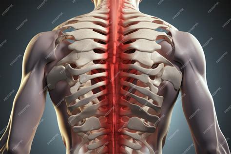 Premium AI Image | Understanding Back Pain Diagram And Explanations
