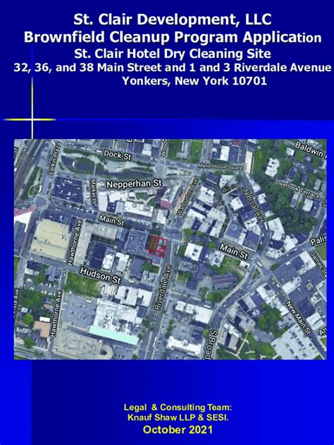 Fillable Online St. Clair Hotel Dry Cleaning Site (Yonkers) - Public ...