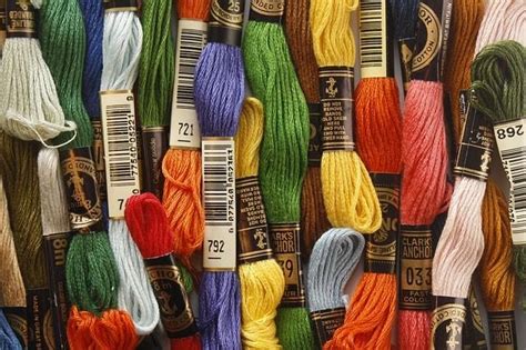 Set of Colored Threads Isolated Stock Photo - Image of sewing, color ...