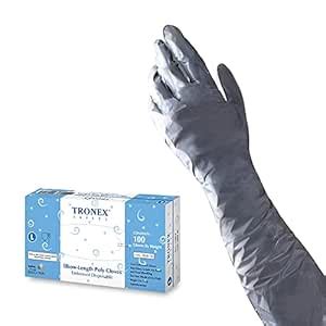 TRONEX 2800 PE Disposable Gloves, 18" Elbow Length Disposbale Gloves ...