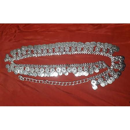 Buy Antique Oxidised White Metal Silver Plated Kamarband/Bellychain ...