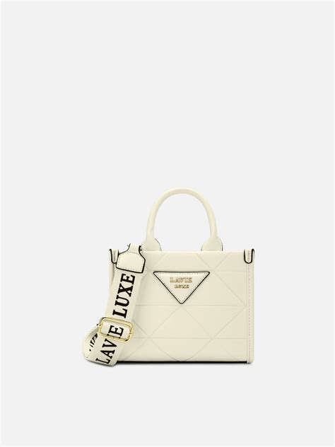Buy Lavie Luxe Mona25 Extra Small Box Satchel, Off White Small White ...