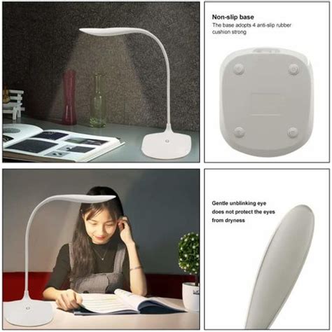 CRIYALE 3 Level Brightness Adjustment Desk Touch Lamp with Three Power ...