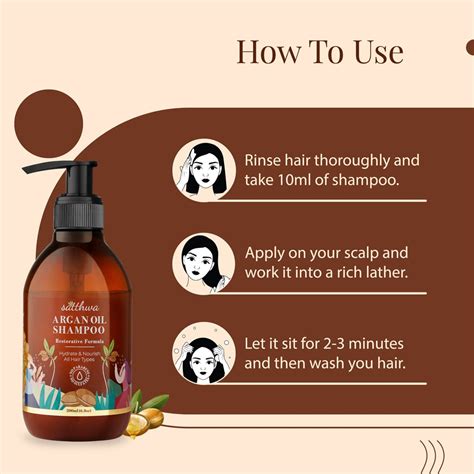 Satthwa Argan Oil Shampoo From Morocco - Volumising, Restorative ...