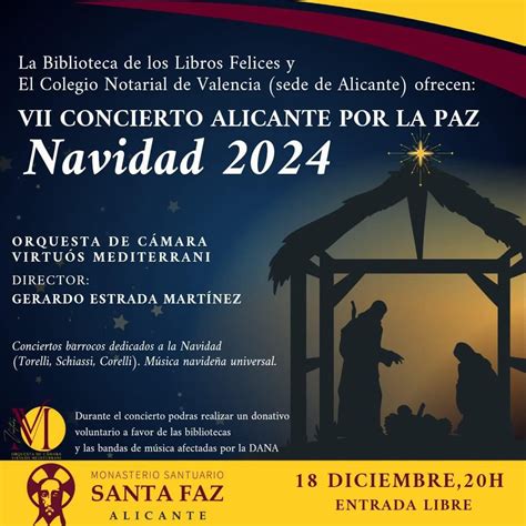 CONCIERTO DE NAVIDAD, Monasterio de la Santa Faz, Alicante, 18 December ...