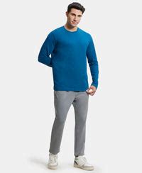 Buy Super Combed Cotton Rich Solid Round Neck Full Sleeve T-Shirt ...