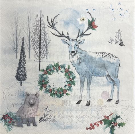 Keep Unique Christmas Paper Napkins, Party Holiday Paper Napkins ...