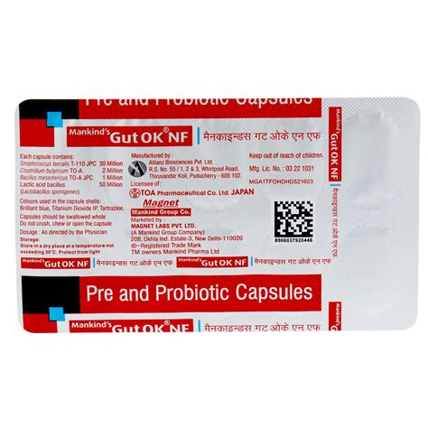 Gut Ok NF Capsule | Uses, Side Effects, Price | Apollo Pharmacy