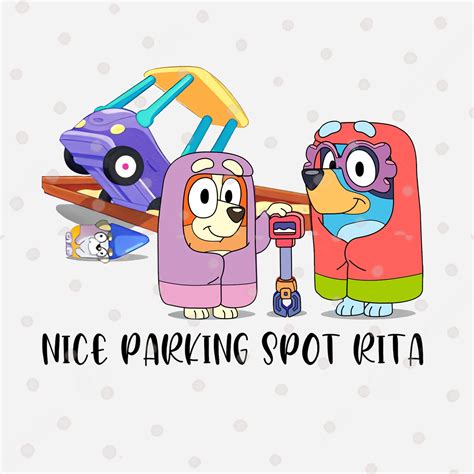 Bluey Nice Parking Spot Rita Png Bluey Png Blue Grannies - Etsy Australia