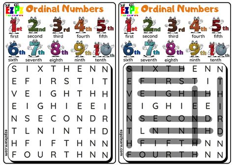 Image result for Ordinal Numbers Word
