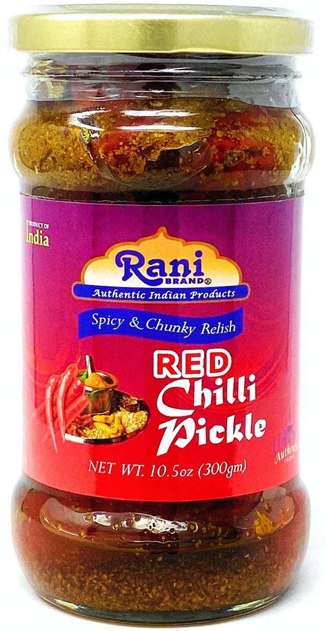 Buy Rani Red Chilli Pickle Hot (Achar, Spicy Indian Relish) 10.5oz ...