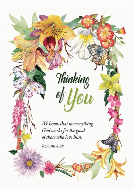 Thinking of You - Religious Cards - AO81 Pack of 12 One design