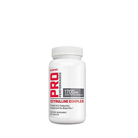 Buy GNC Pro Performance Citrulline Complex 1700mg, 60 s, Fuels Nitric ...