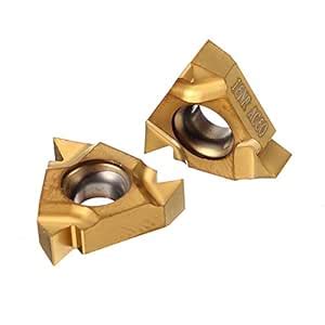 Buy 2pcs 16NR/16IR AG60 Carbide Inserts Internal Thread 60 Degree CNC ...