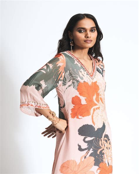 Zia - kurta set - Coral – Issa Studio