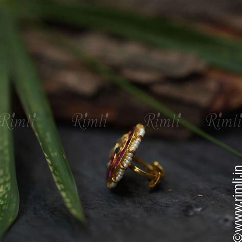Elegant Peacock Polki Ring | Graceful Women's Jewelry