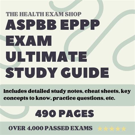 EPPP Exam Ultimate Study Guide | Detailed Notes, Practice Questions ...