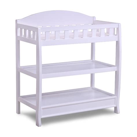 Delta Children White Changing Table with Pad - Baby - Baby Furniture ...
