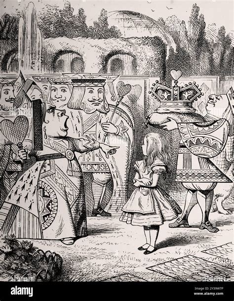 Queen of hearts alice wonderland hi-res stock photography and images ...