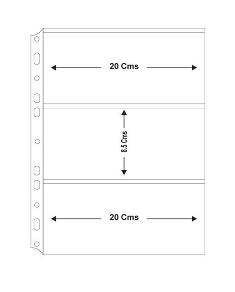 3 COMPARTMENT NOTE SHEETS (Pack of 5 Sheets)