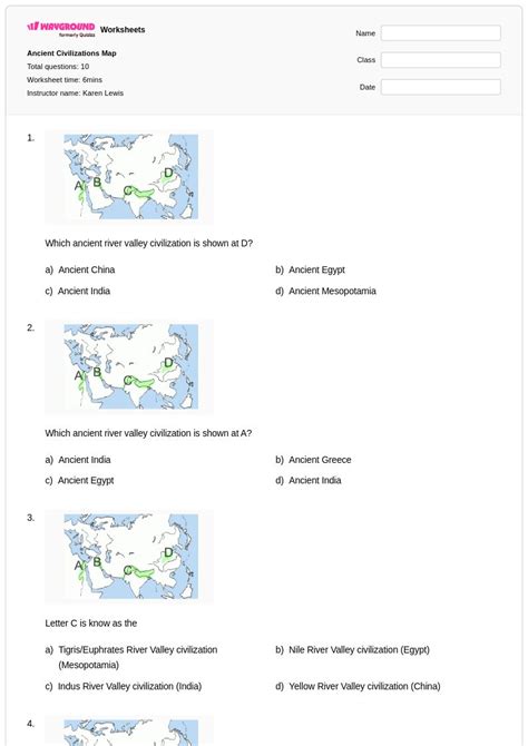 50+ Ancient Civilizations worksheets for Class 10 on Wayground | Free ...
