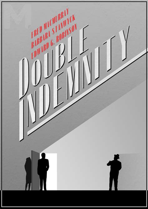Double Indemnity Movie Poster