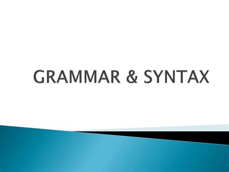 Syntax Grammar Examples 的图像结果