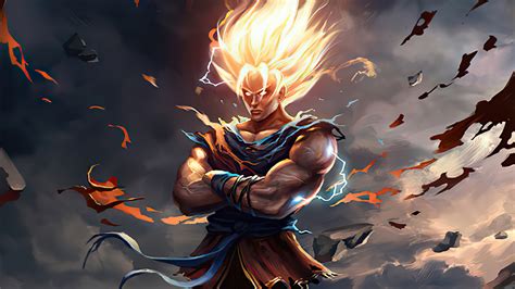 2048x1152 Resolution Goku New Dragon Ball Z Art 2048x1152 Resolution Wallpaper - Wallpapers Den