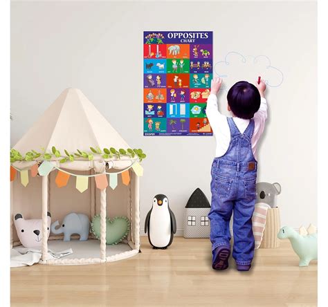 Opposites Chart for Kids learning (11.5 x 17.5 inches) | Opposite Words ...