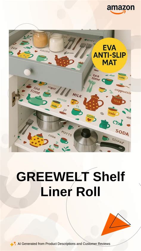 Watch GREEWELT Shelf Liner Roll on Amazon Live