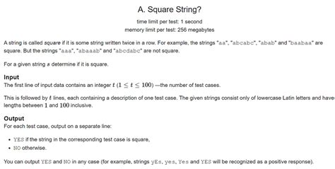 Image result for Square String Codeforces