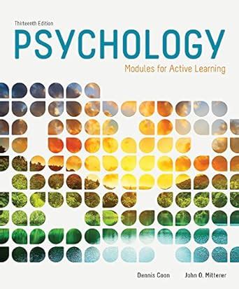Buy Cengage Advantage Books: Psychology: Modules for Active Learning ...