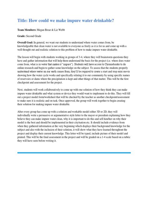 Image result for Problem Based Learning Lesson Plan Examples