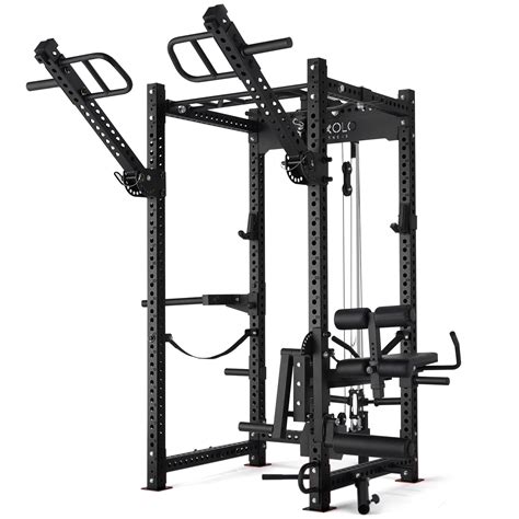 "Mikolo Monster Series Power Rack Cage, 3"" x 3"" Commercial Squat Rack ...