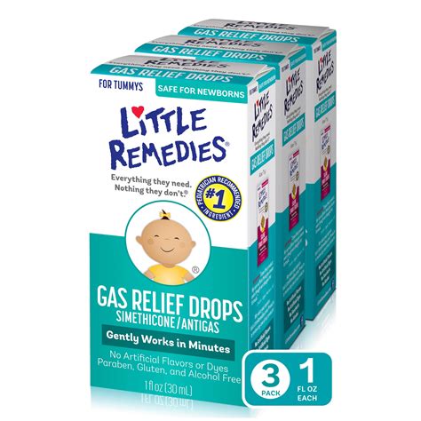 Little Remedies Gas Relief Drops, Natural Berry Flavor, Safe For ...