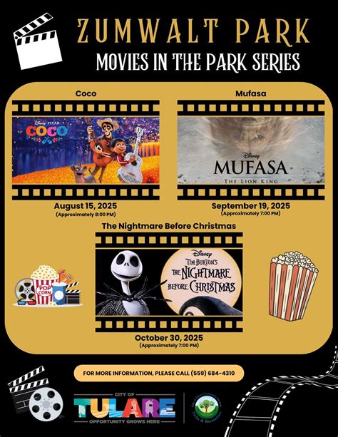 Movies in the Park - The Nightmare Before Christmas as Zumwalt Park ...