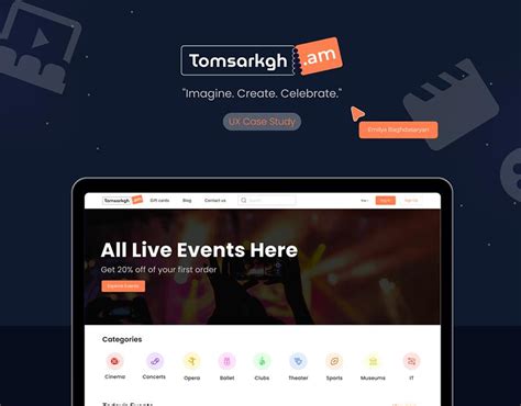Tomsarkgh.am Redesign | Emilya Baghdasaryan