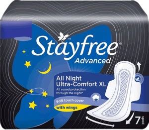STAYFREE Advanced All Night Ultra-Comfort XL 315 mm - 7 Pcs Sanitary ...