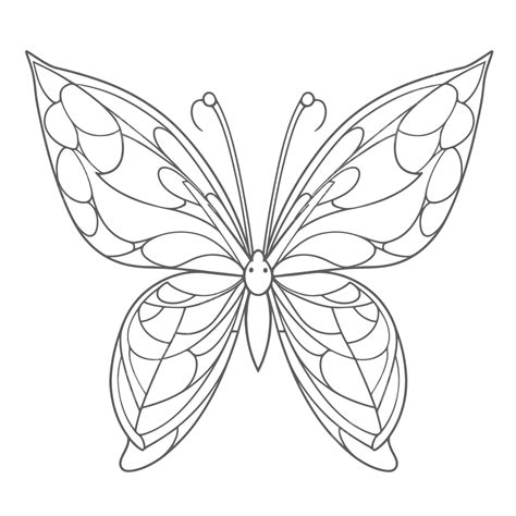 Coloring Pages Of Butterfly Wings Outline Sketch Drawing, 43% OFF