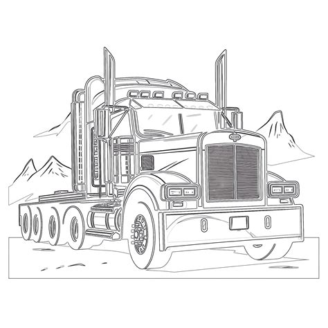 Coloring Sheet Truck Free TRUCK Coloring Pages For Download (Printable