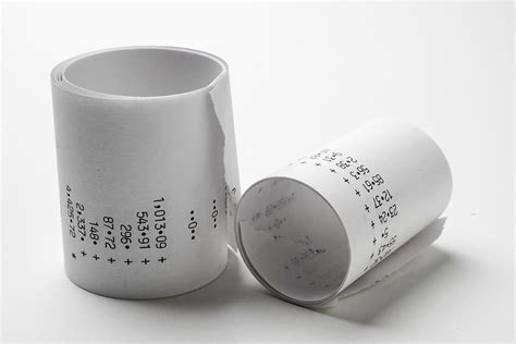 Adding Machine Tape 的图像结果