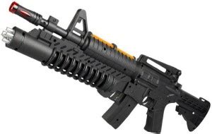 IndusBay Musical Army Style Toy Gun - M4-1 Light and sound Toy Gun Toy ...
