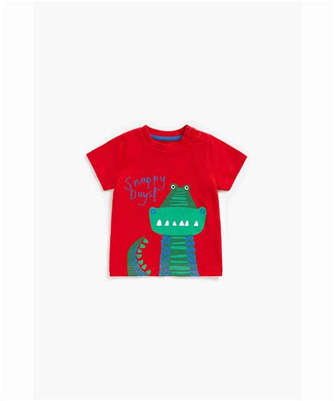 Mothercare Boys 100% Cotton Short Sleeves T-Shirt - Red