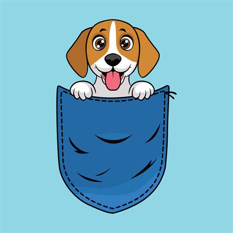 linda Inglés Foxhound perro en bolsillo clipart - perro en pantalones ...